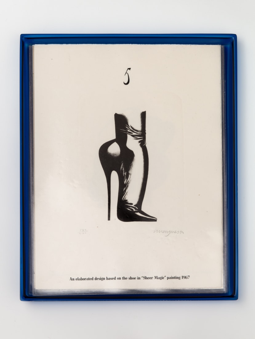 <p>Allen Jones; <em>Shoe Box 5</em>, 1968</p>
