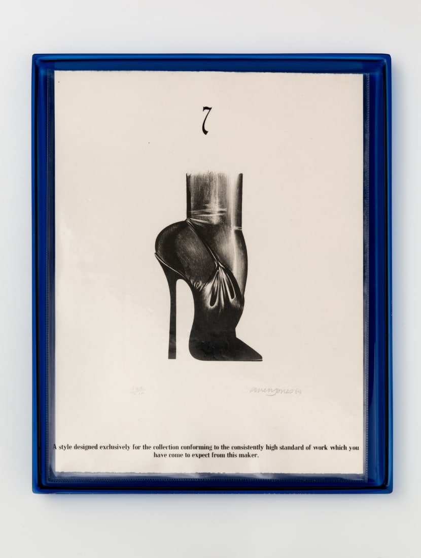 <p>Allen Jones; <em>Shoe Box 7</em>, 1968</p>