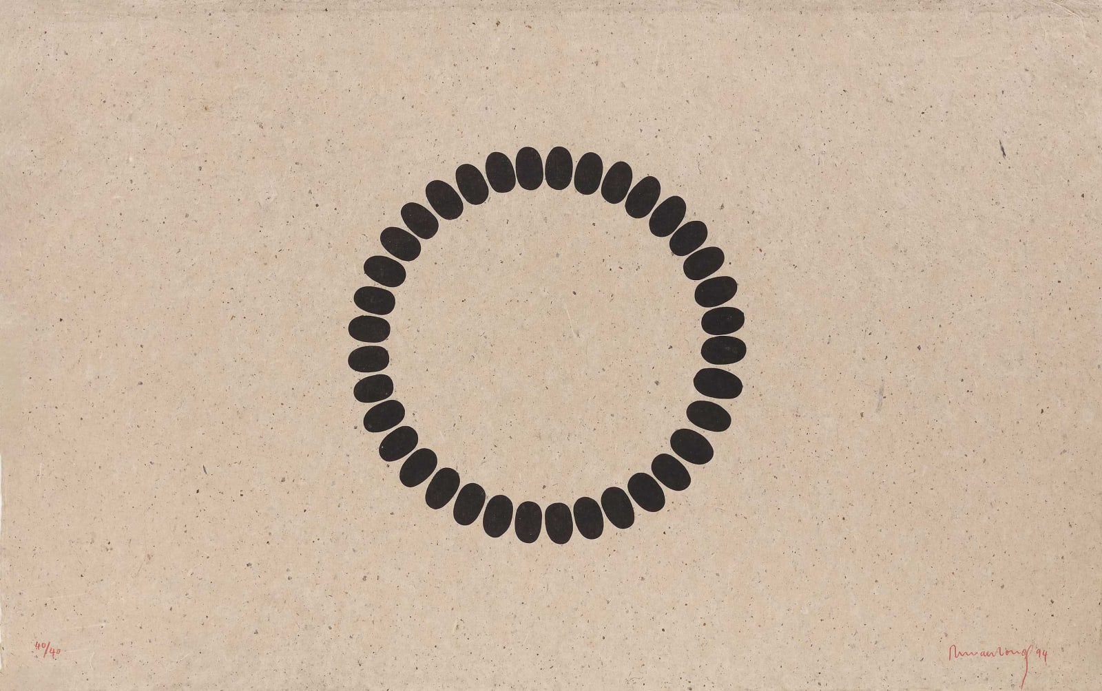 <p>Richard Long; <em>Nile Horizontal (B)</em>, 1994</p>