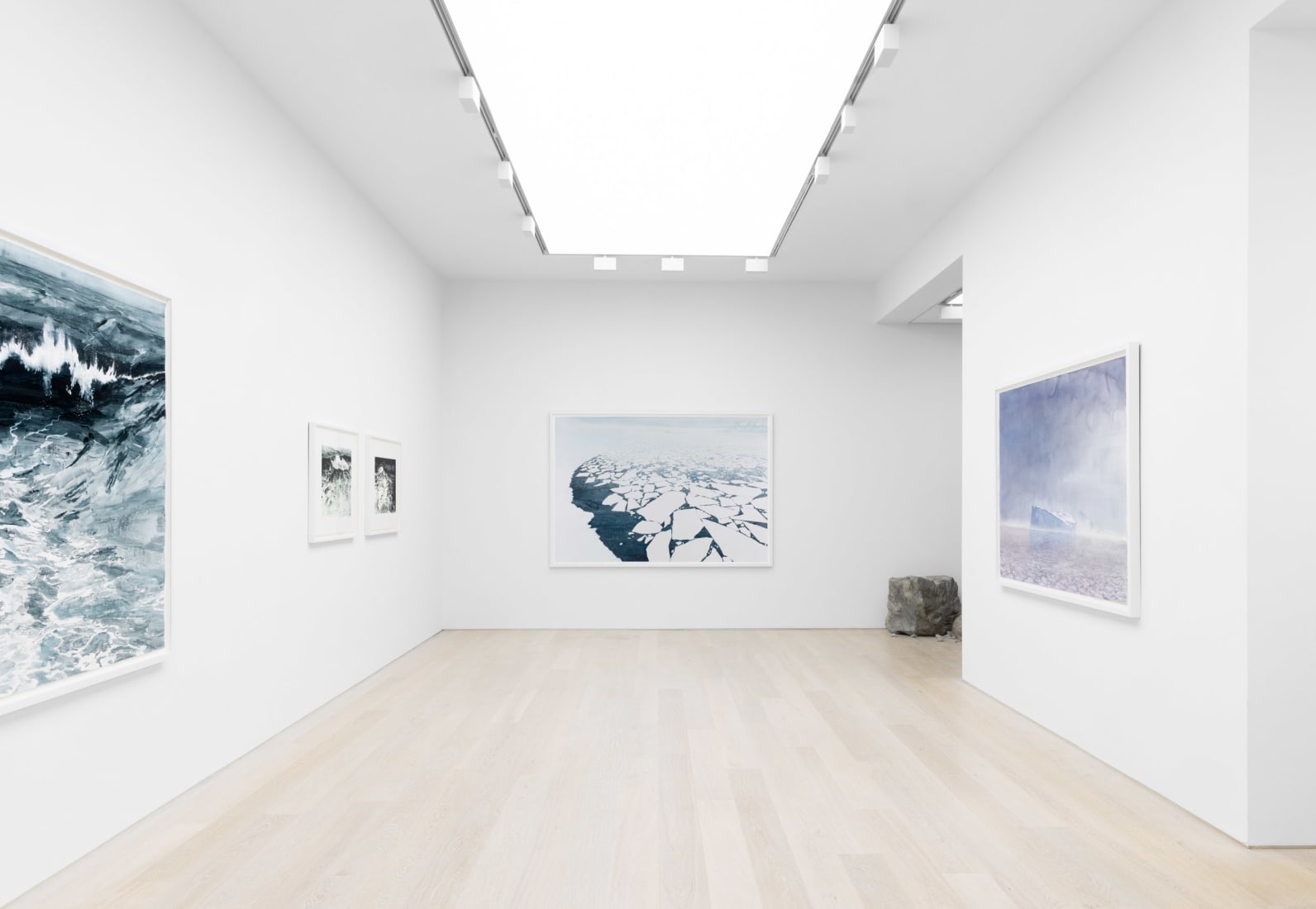 <p><span>Installation view of <i>Emma Stibbon: Melting Ice | Rising Tides</i> at Cristea Roberts Gallery, London, 2025. </span><span>Courtesy Cristea Roberts Gallery, London.<span></span></span><span></span></p>