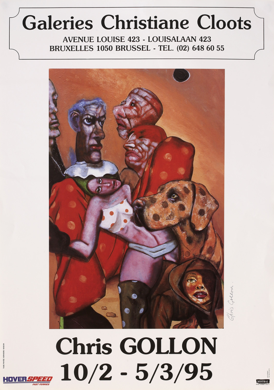 Chris Gollon, Galerie Christiane Cloots, Bruxelles, 1995