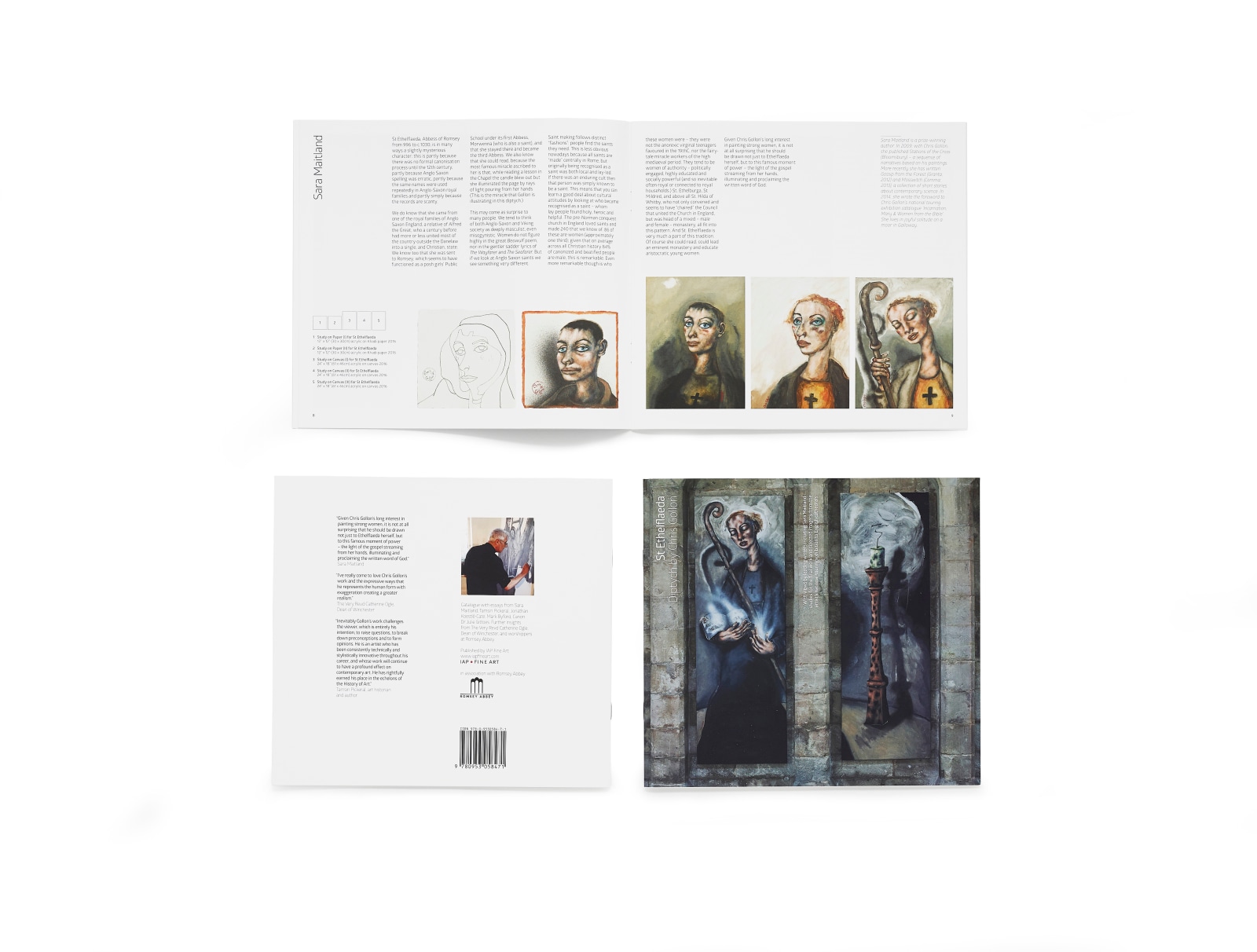 Chris Gollon, Study on canvas (III) for St Ethelflaeda , 2015