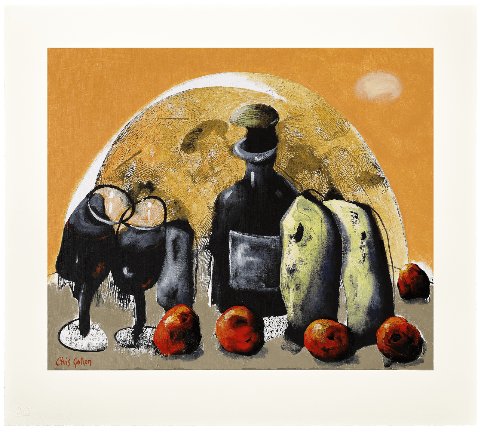 Chris Gollon, ‘Still Life with Cheese, Wine & Tomatoes’