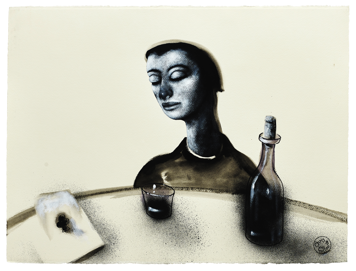 Chris Gollon, Study on Paper (X) for Gimme Some Wine