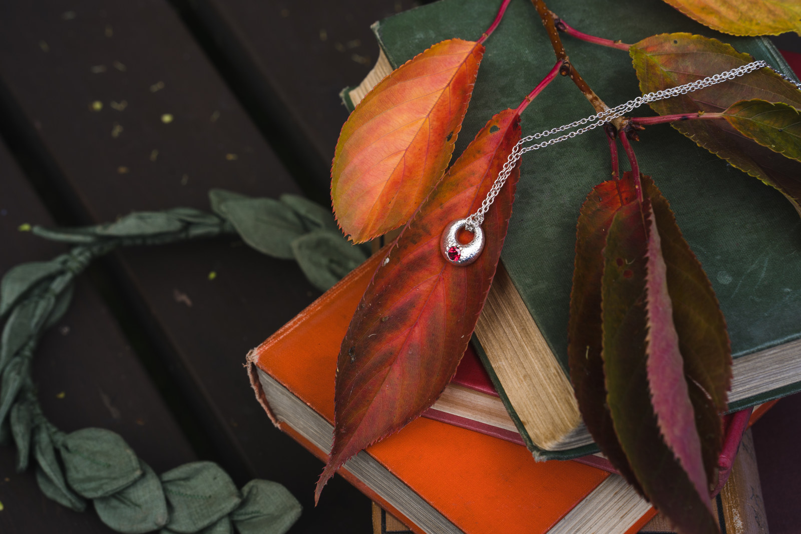 Paul Hatton, Sterling Silver Hammered Pendant