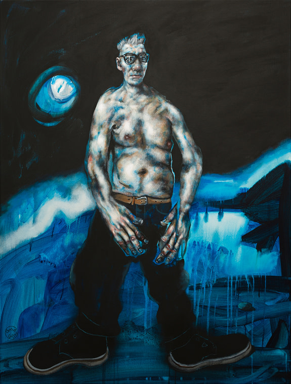 Chris Gollon, Figure in a Landscape (Self Portrait)