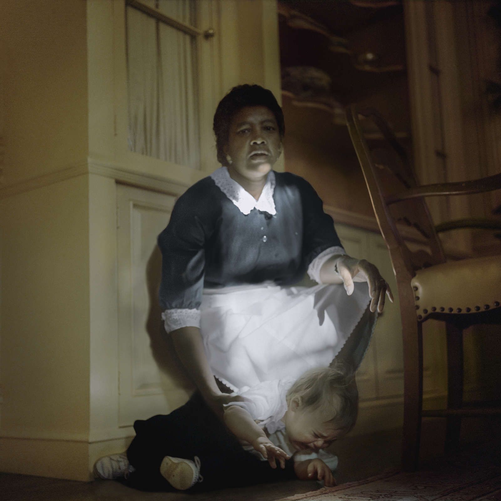 Emma and Schuyler, Christmas Morning, Sumner, Mississippi