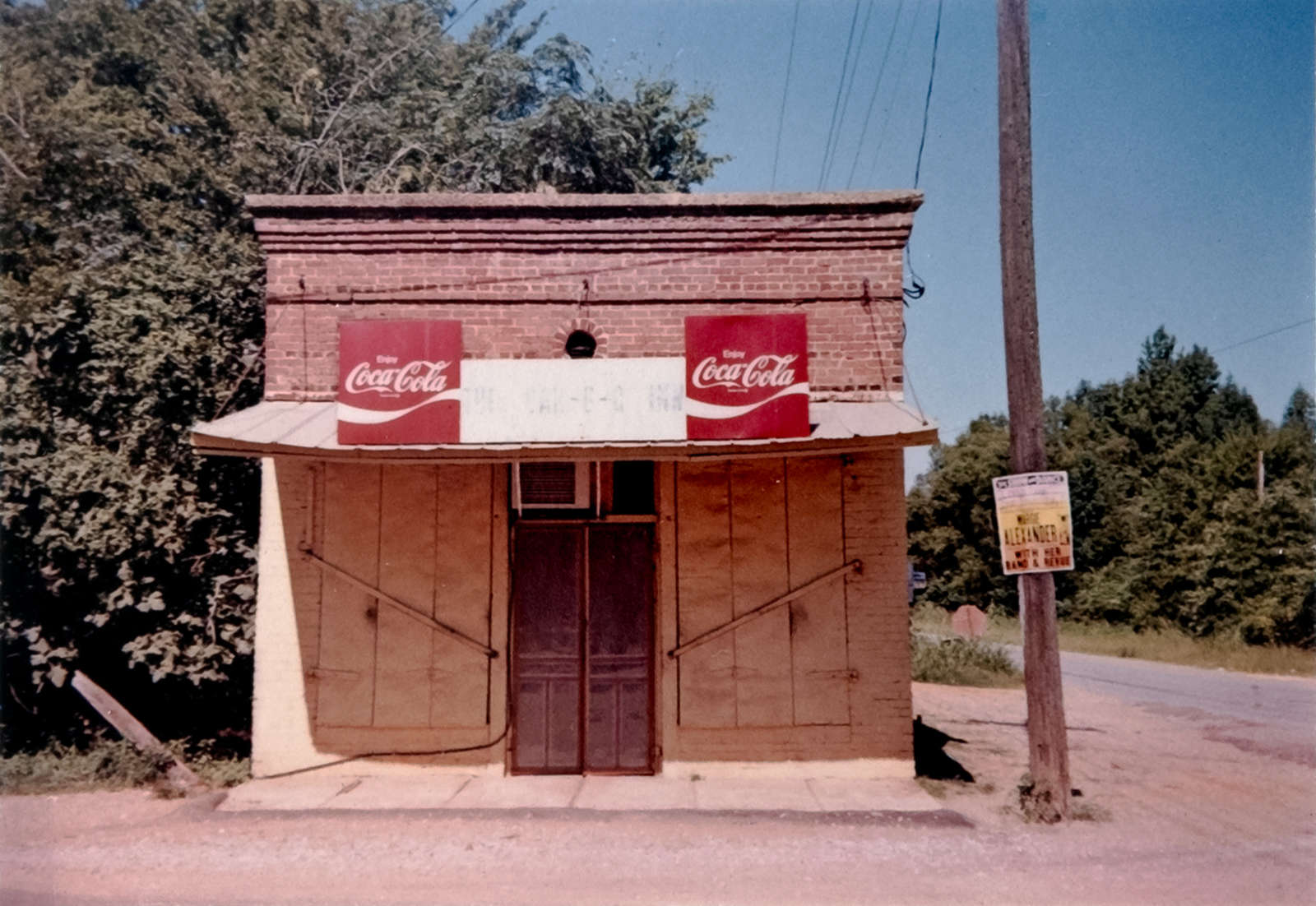 William Christenberry, The Bar-B-Q Inn, Greensboro, Alabama, 1977