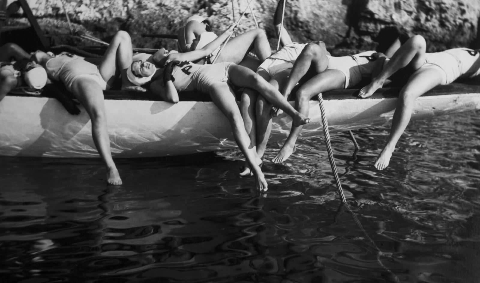Jacques-Henri Lartigue, During the filming of 'Les Aventures du Roi Pausole, Eden Roc, Cap d'Antibes, 1932