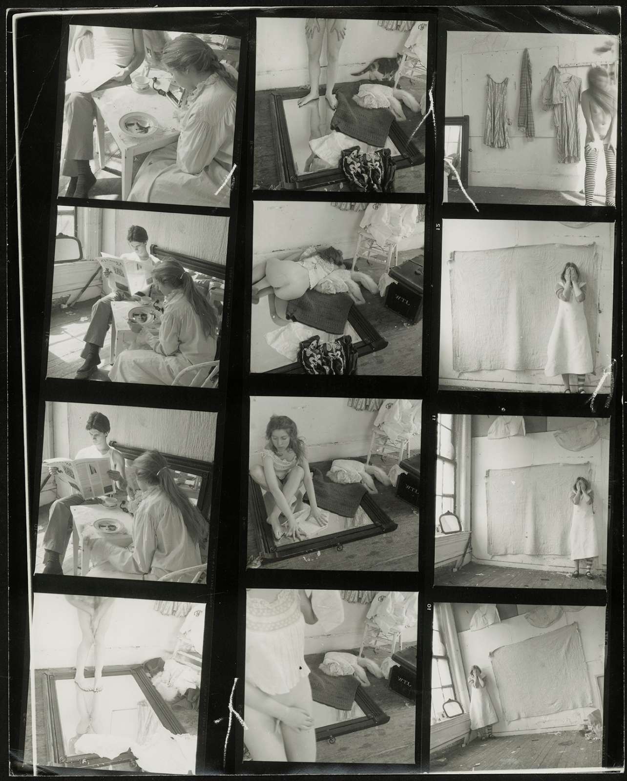 Francesca Woodman, Untitled Contact Sheet, ca. 1975 - 78