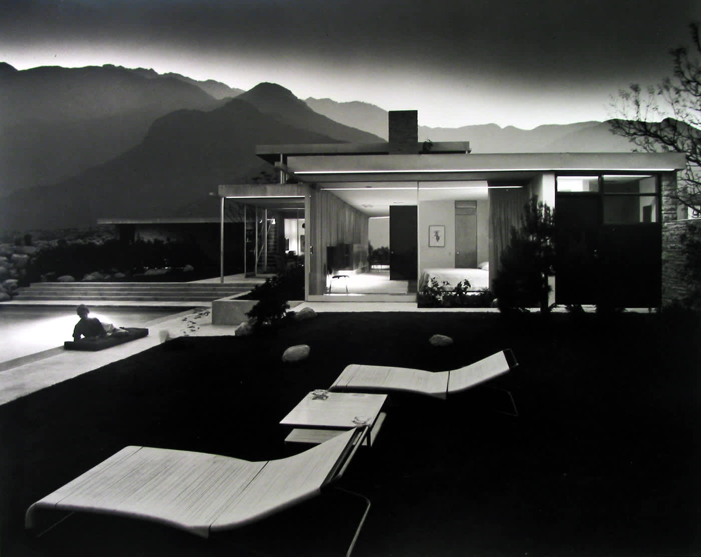 Julius Shulman, Kaufmann House, Richard Neutra, Palm Springs, California, 1947