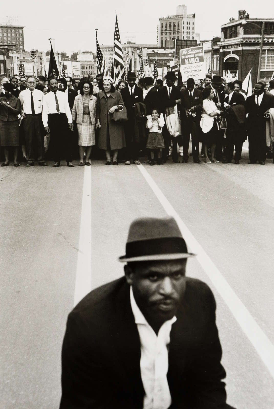 Steve Schapiro, Entering Montgomery - Selma March, 1965