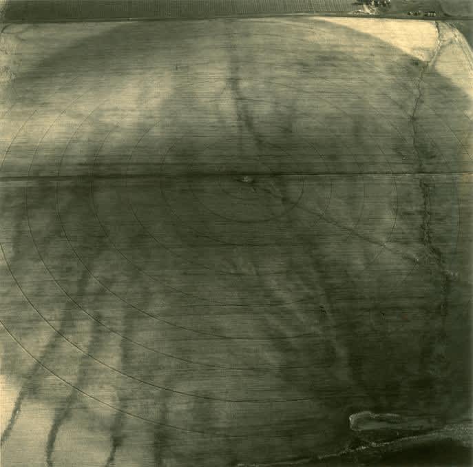 Emmet Gowin, Erosion in a Dark Field, Washington, 1991