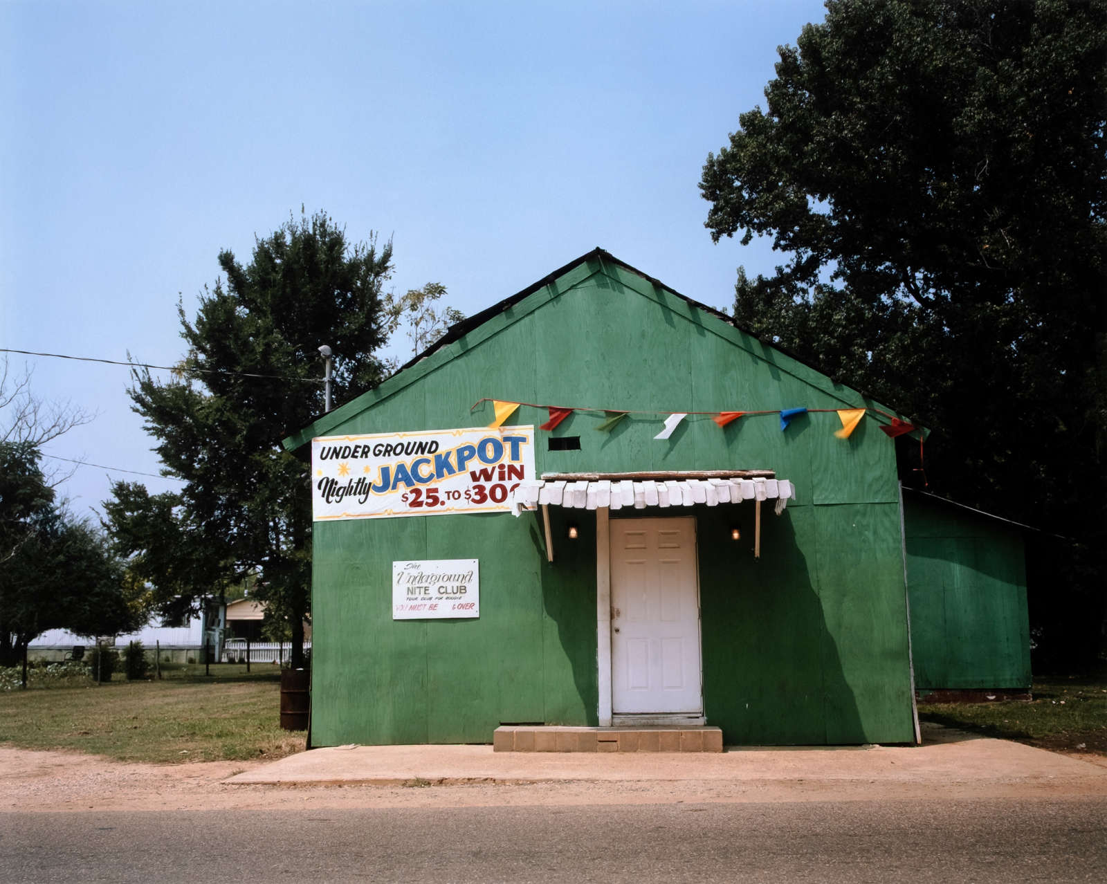 William Christenberry, The Underground Nite Club, Greensboro, Alabama, 1986