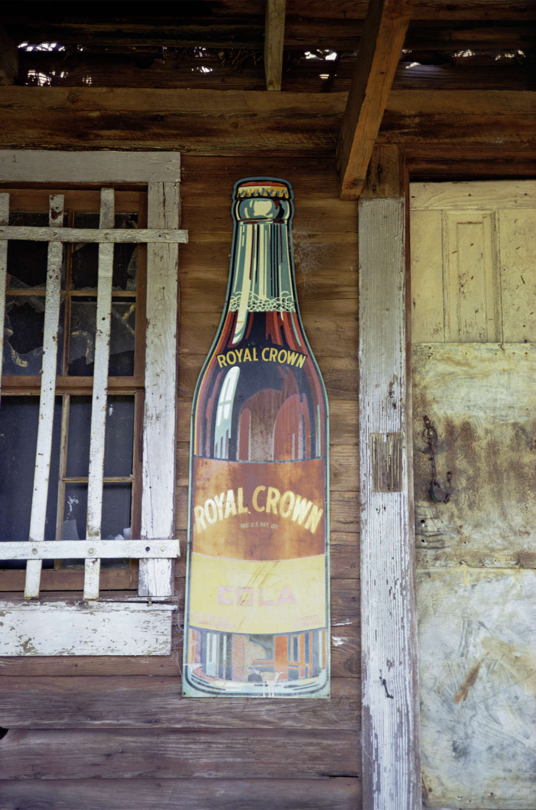 W.A. Epperson's store, Havana, Alabama (door detail), 1973