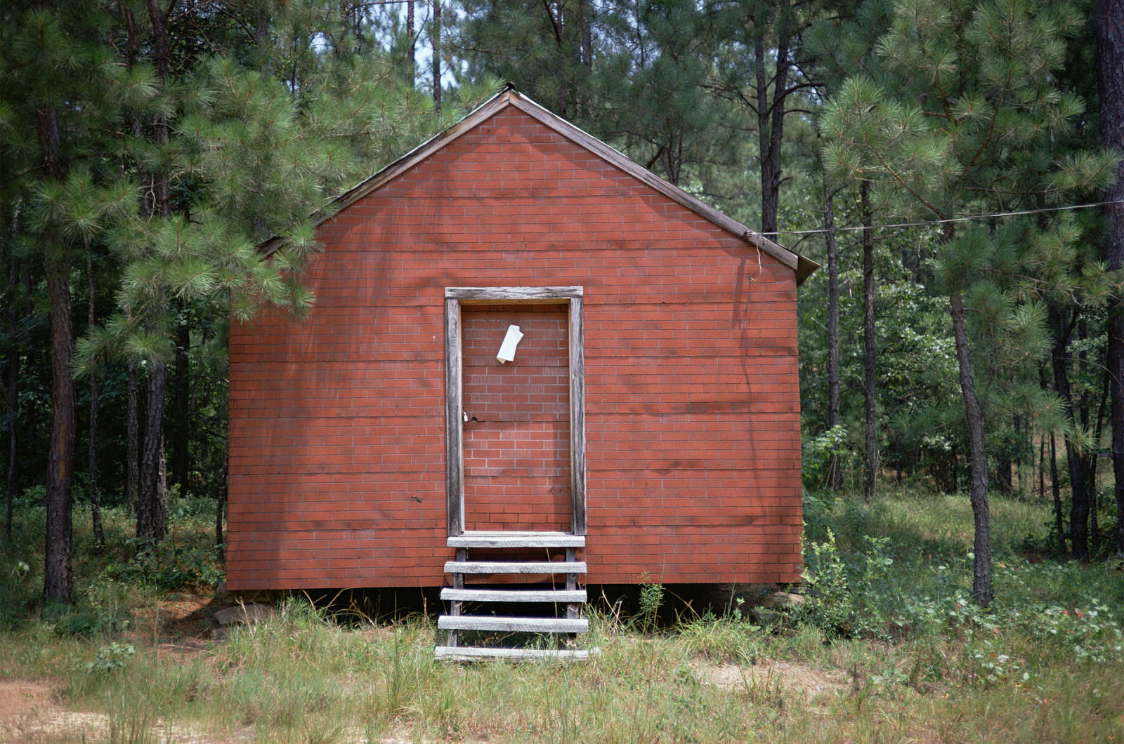 William Christenberry, Red Building in Forest, Hale County, Alabama, 1974