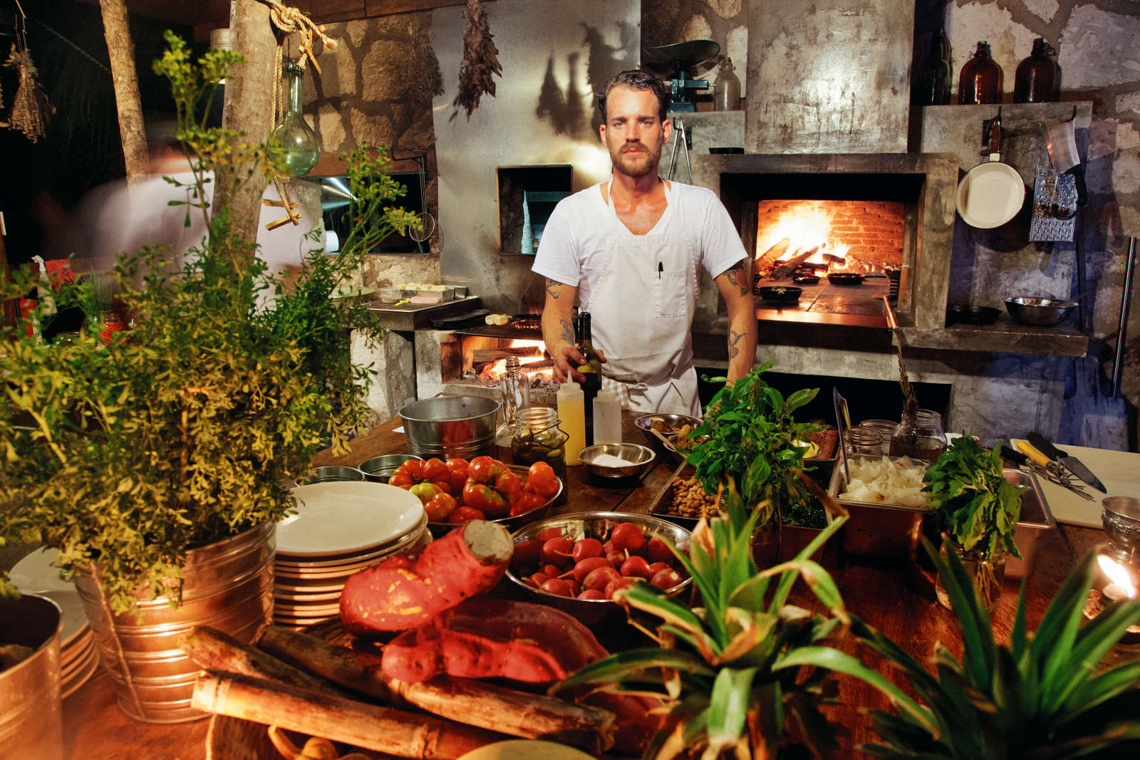 Todd Selby, Chef Eric Werner at Hartwood, 2010