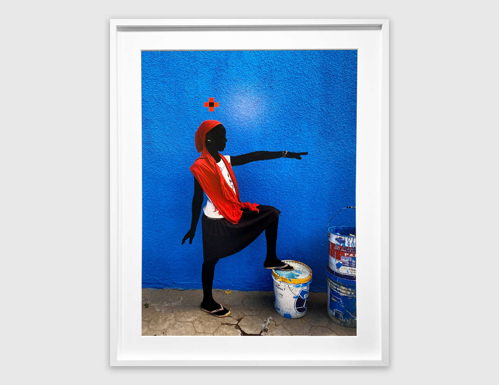Saïdou Dicko, Le foulard rouge, Statue, 2021