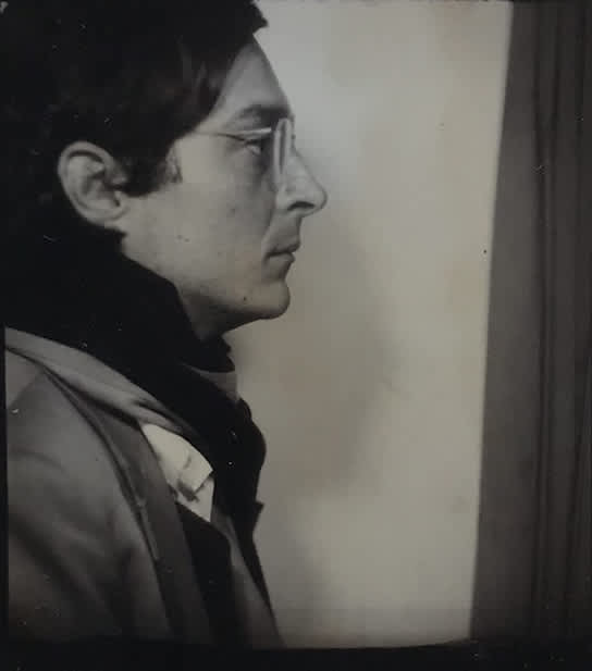 William Eggleston, Self-Portrait in Profile in a Photo Booth, ca. 1974