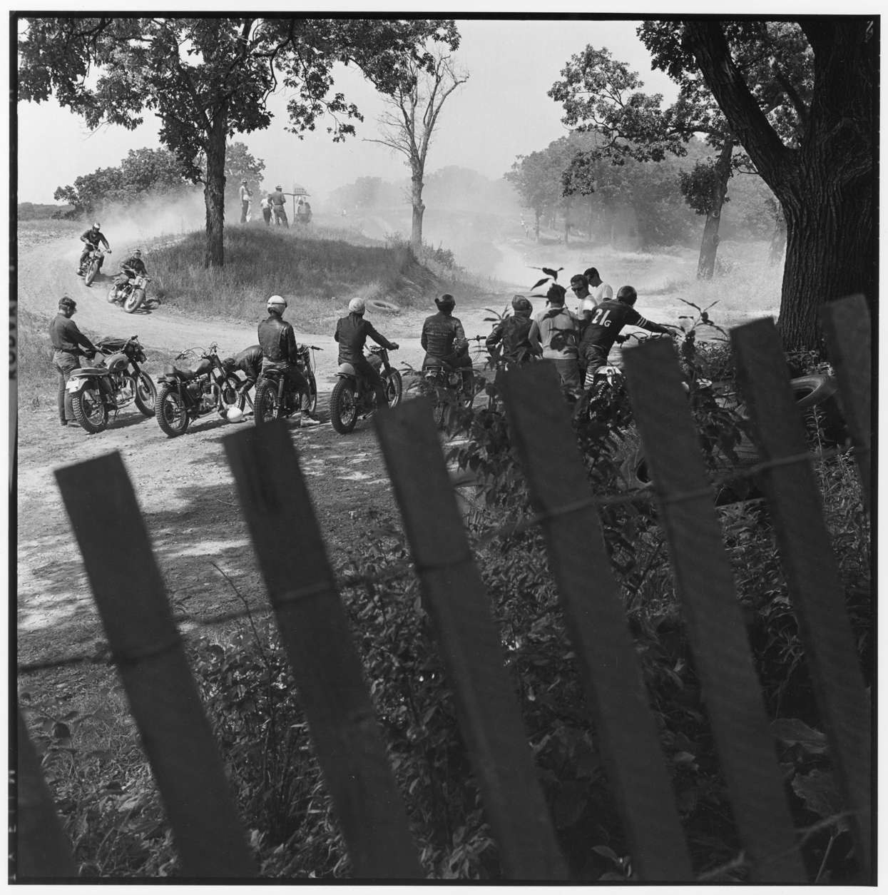 Danny Lyon, Scrambles Track, McHenry, Illinois, The Bikeriders Portfolio