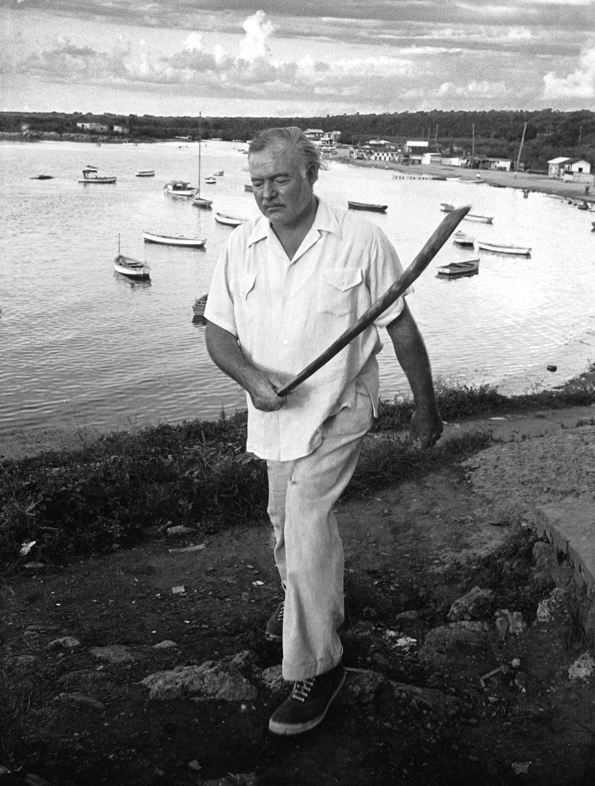 Alfred Eisenstaedt, Ernest Hemingway, Cojimar Harbor, Cuba, 1935