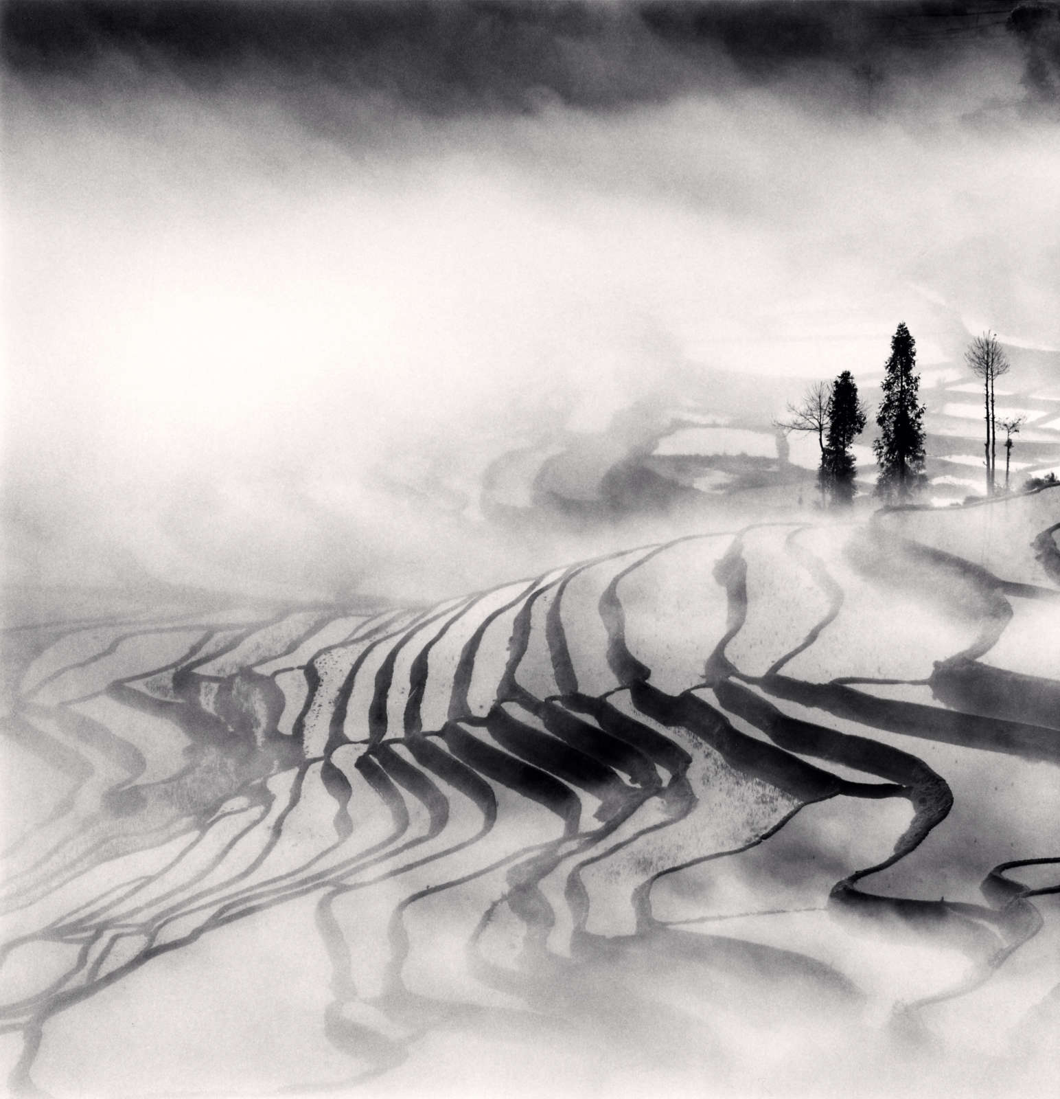 Michael Kenna, Yuanyang, Study 1, Yunnan, China, 2013