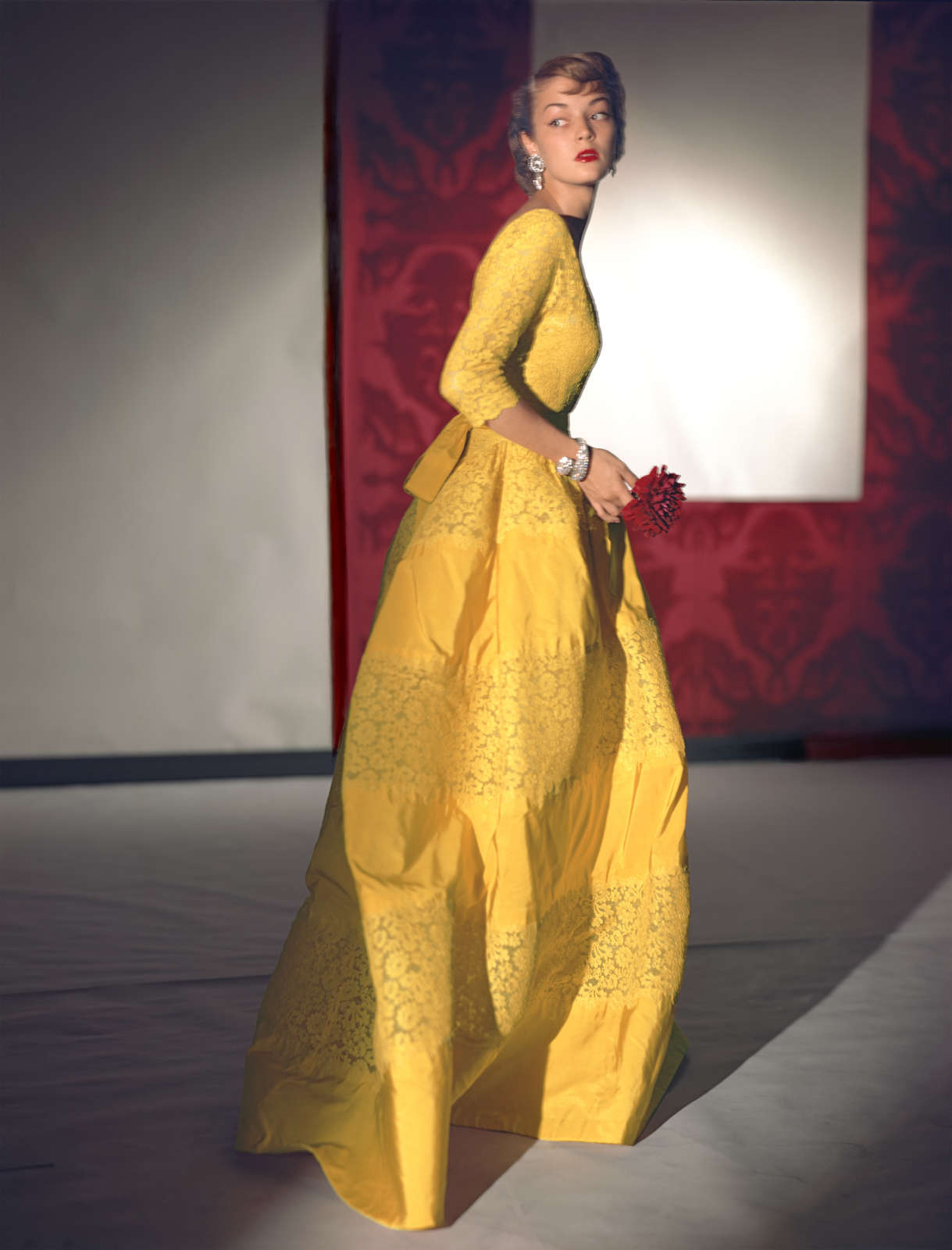 Horst P. Horst, Dress by Henri Bendel, Jewellery by Harry Winston, 1948