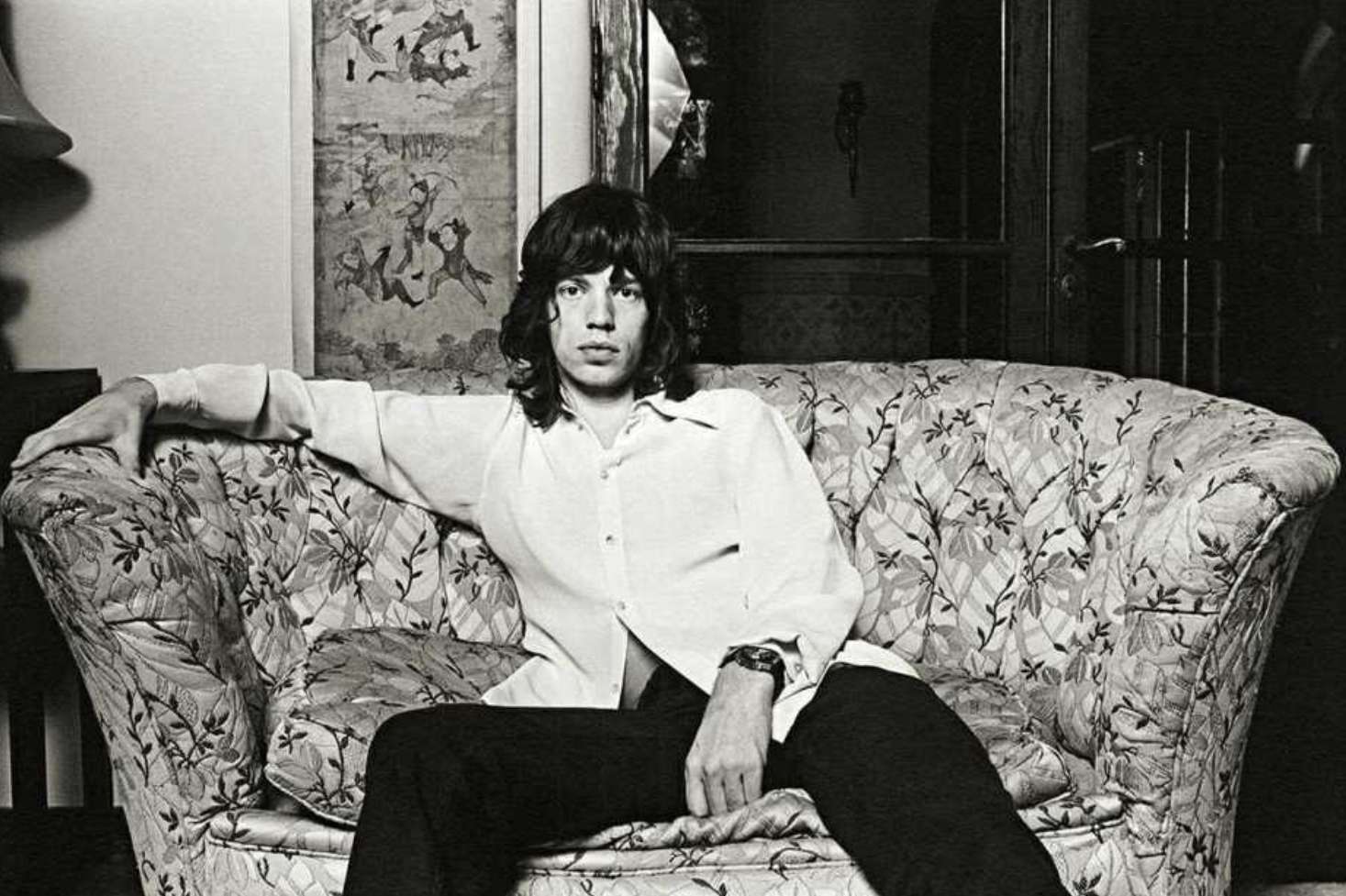 Norman Seeff, Mick Jagger, Los Angeles, "Mick on the Couch", 1972