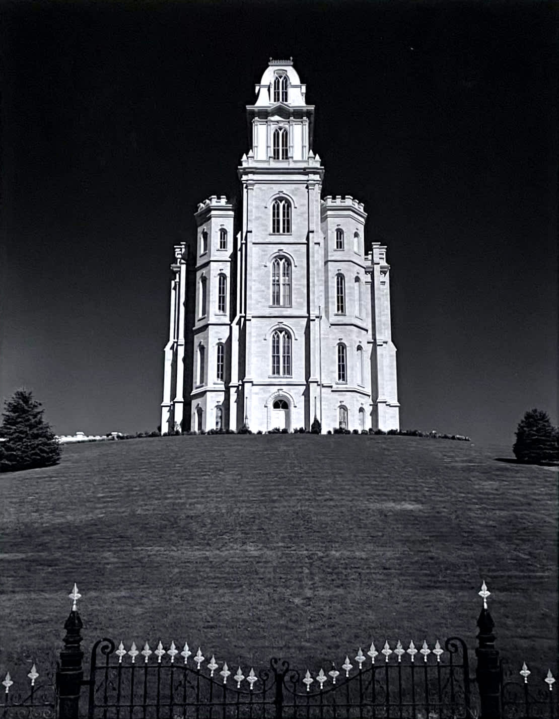 Mormon Temple, Manti, Utah, From Portfolio One: Twelve Photographic prints by Ansel Adams, 1948
