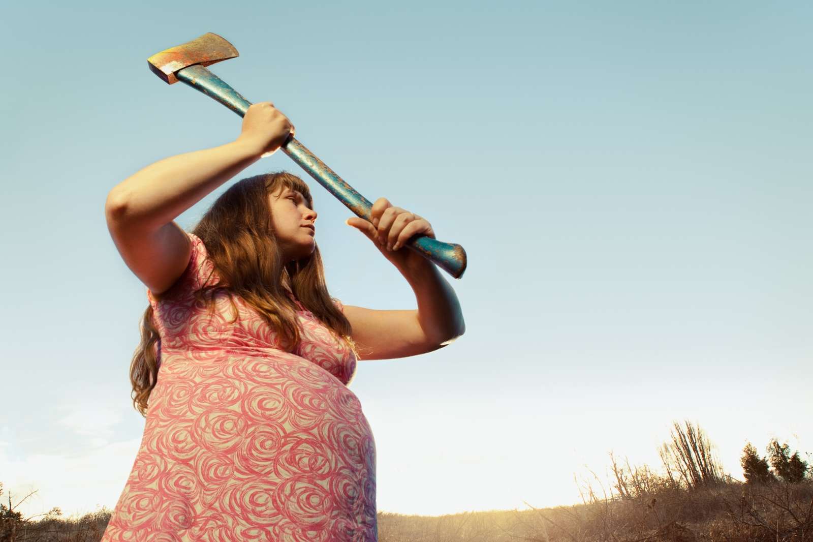Holly Andres, Mother with Ax and Child, 2011