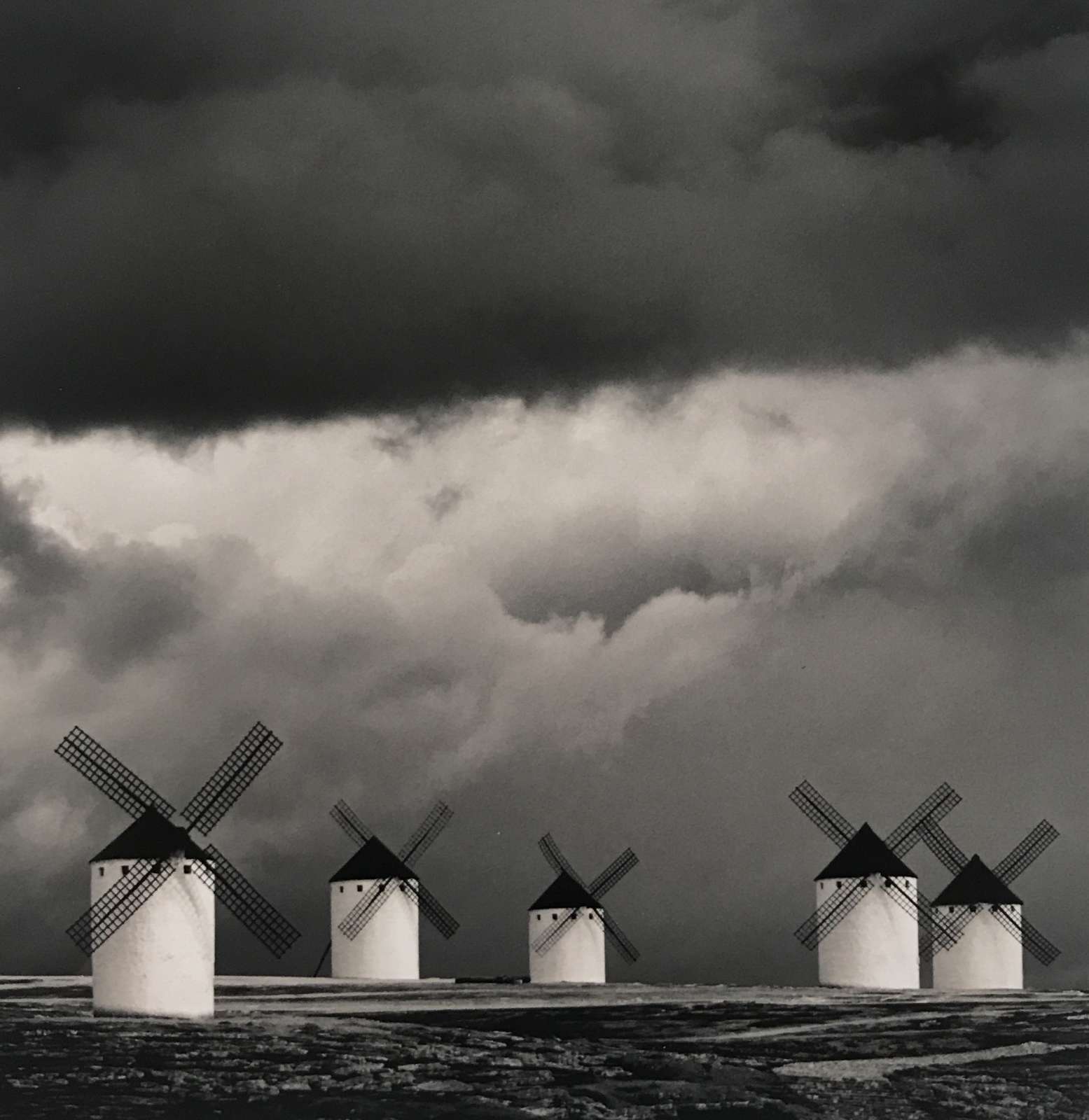 Michael Kenna, Quixote's Giants, Study 2, Campo de Criptana, La Mancha, Spain, 1996