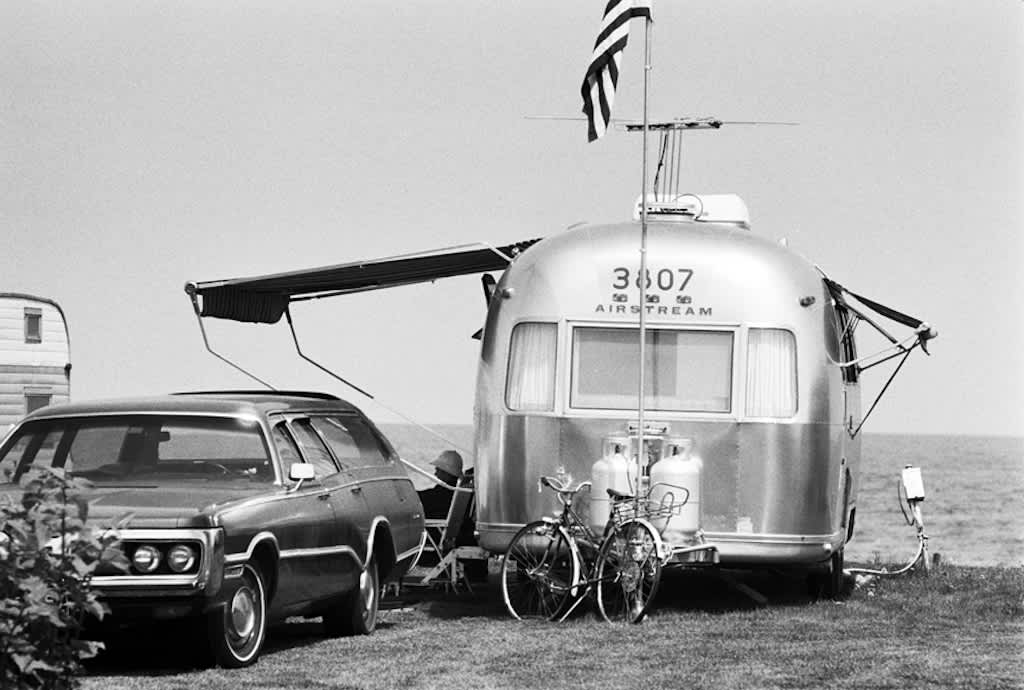 Airstream Trailer, Hampton Beach, New Hampshire, 1975