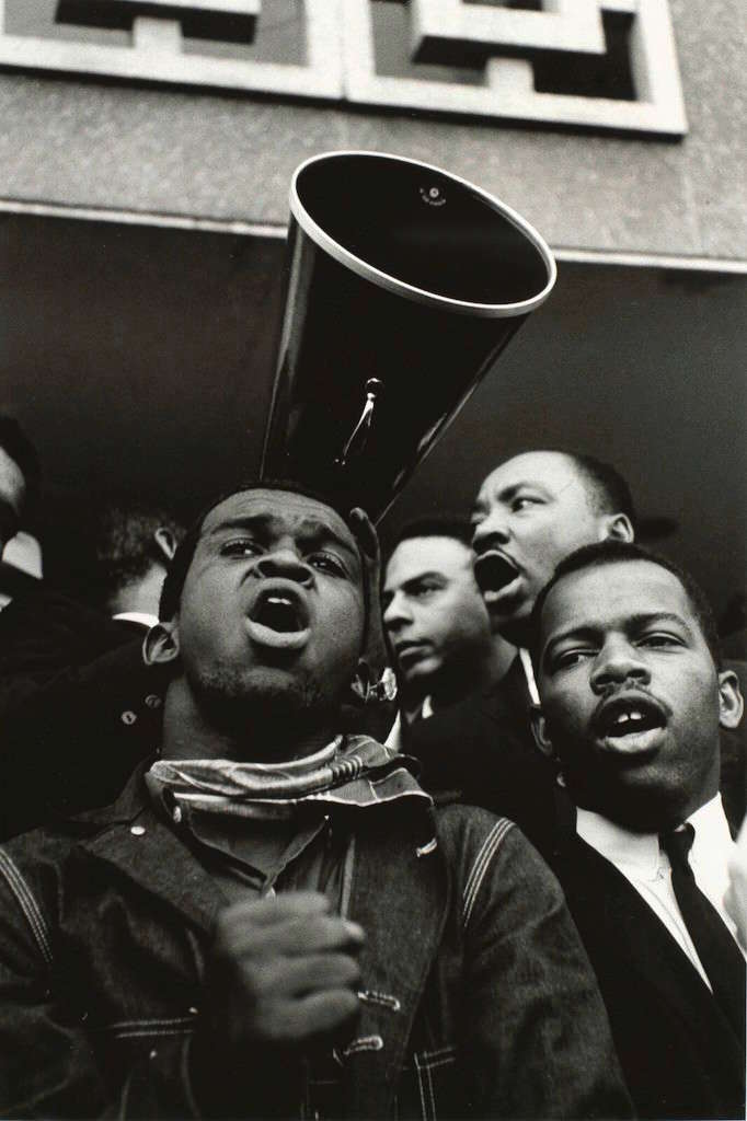 Martin Luther King Jr. Megaphone with John Lewis and Andrew Young, 1965