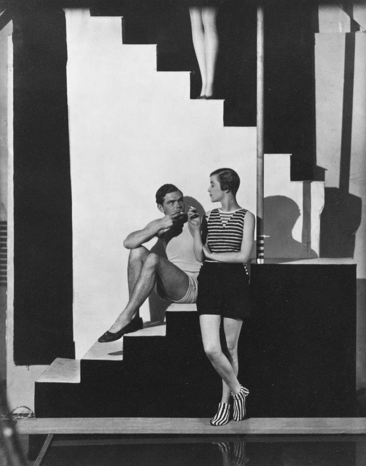 George Hoyningen-Huene, Horst and Bettina Jones, Beachwear by Schiaparelli, 1928