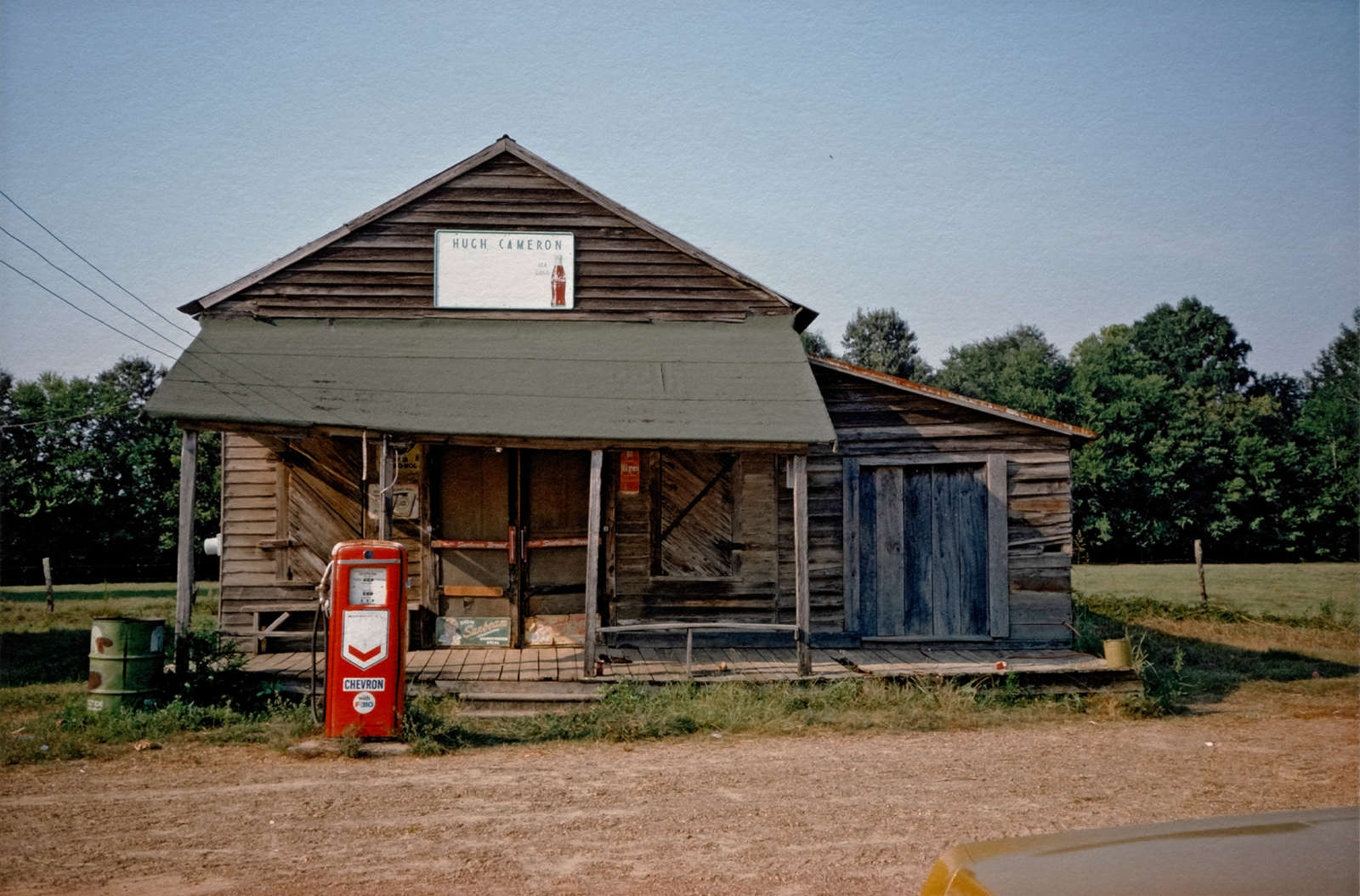 William Christenberry, Red Gasoline Pump, near Eutaw, Alabama, 1974