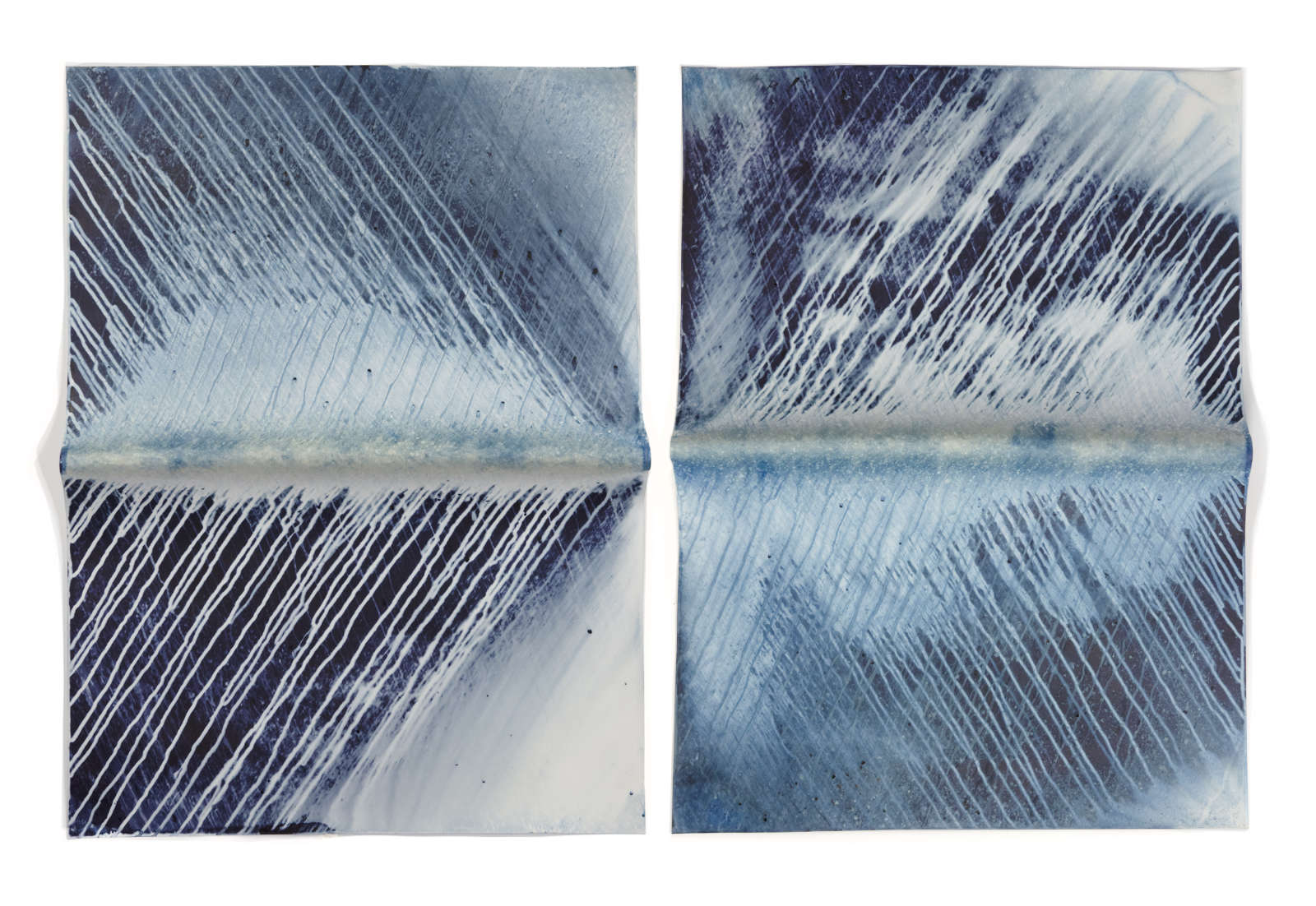 Meghann Riepenhoff, Ecotone #415 (Bainbridge Island, WA, Unknown First Exposure + 1.7.19 + 1.9-10.19, Rain Falls in Every Direction), 2019