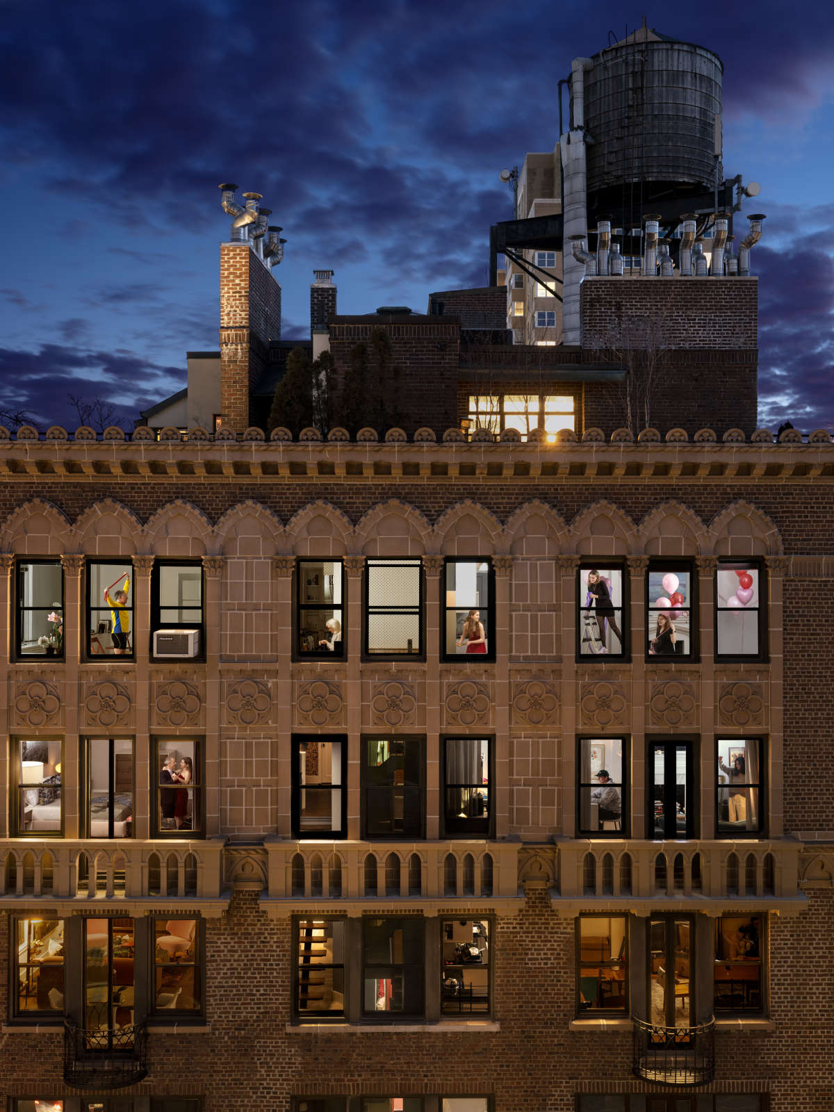 Gail Albert Halaban, Valentines, East 10th Street, Greenwich Village, New York, 2022