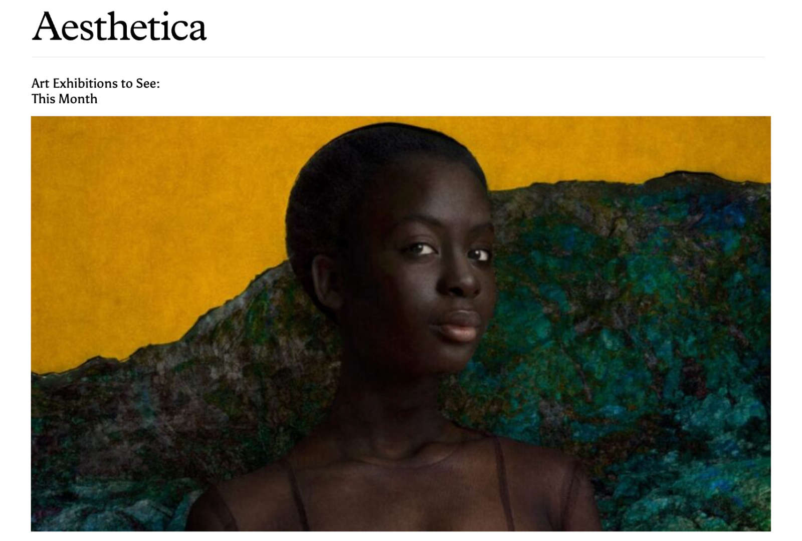 Art Exhibitions to See: This Month