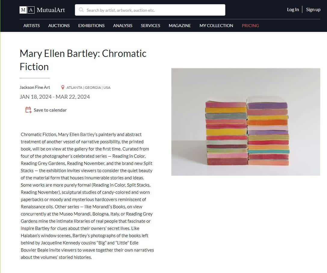 Mary Ellen Bartley: Chromatic Fiction