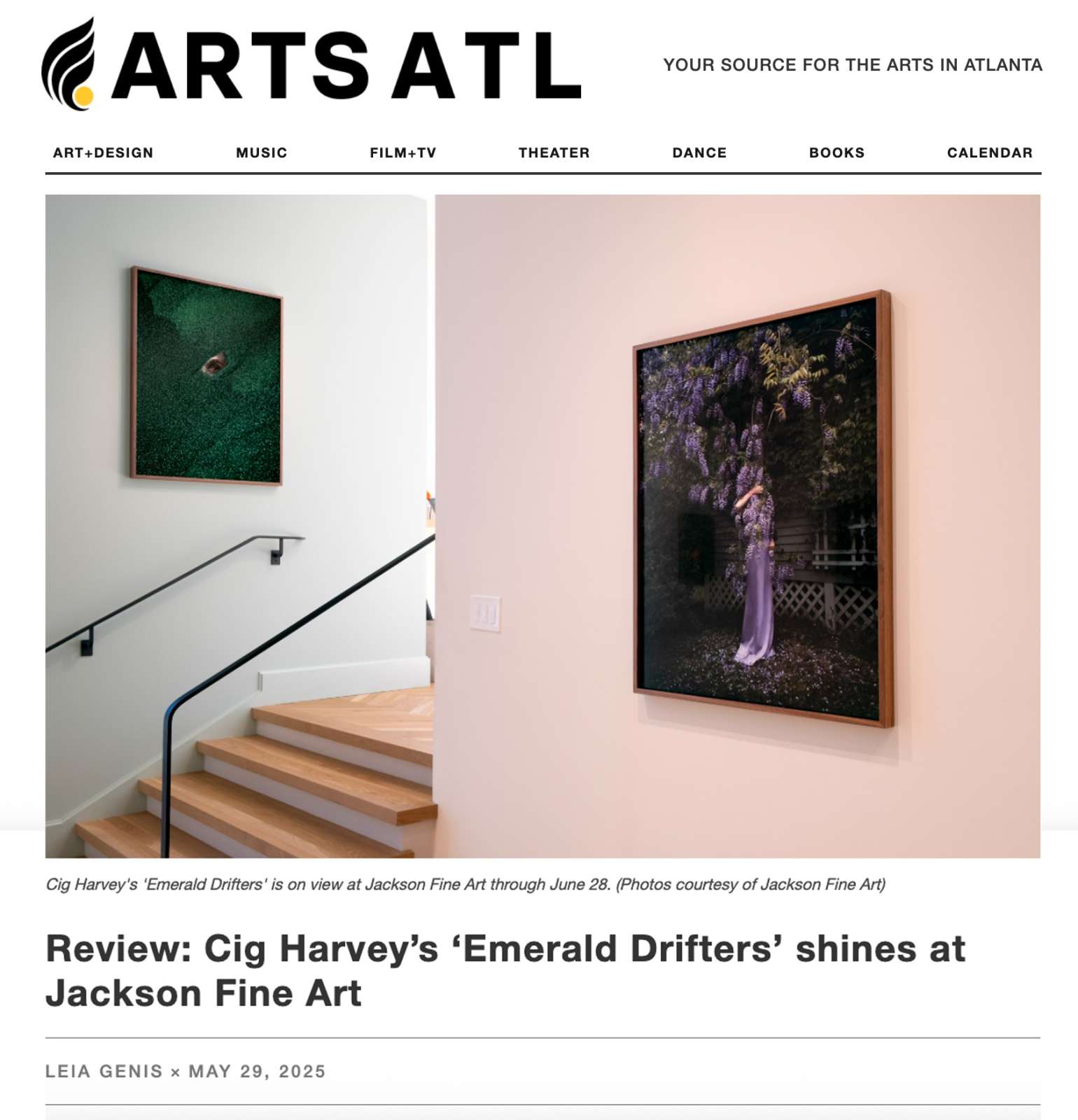 Review: Cig Harvey’s ‘Emerald Drifters’ shines at Jackson Fine Art
