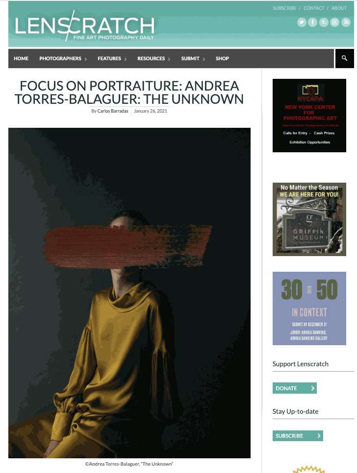 Focus on Portraiture: Andrea Torres-Balaguer: The Unknown