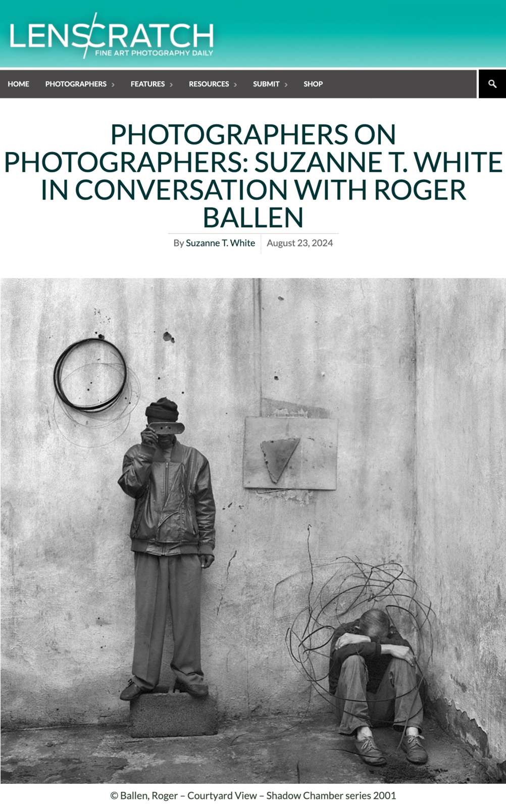 Photographers on Photographers: Suzanne T. White in Conversation with Roger Ballen