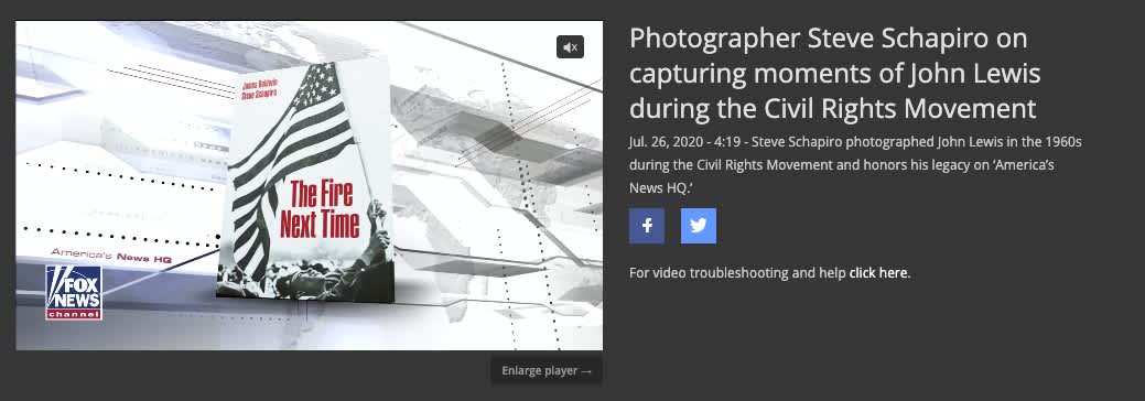 Photographer Steve Schapiro on capturing moments of John Lewis during the Civil Rights Movement