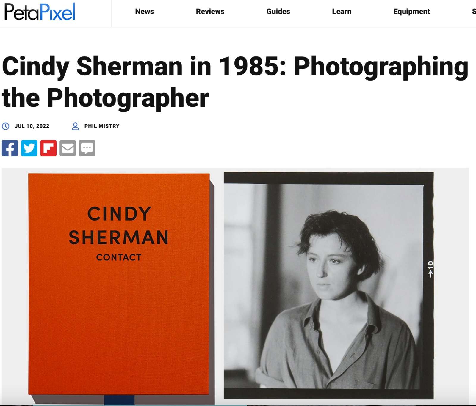 Cindy Sherman in 1985: Photographing the Photographer