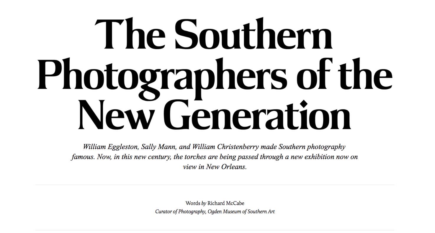 The Southern Photographers of the New Generation