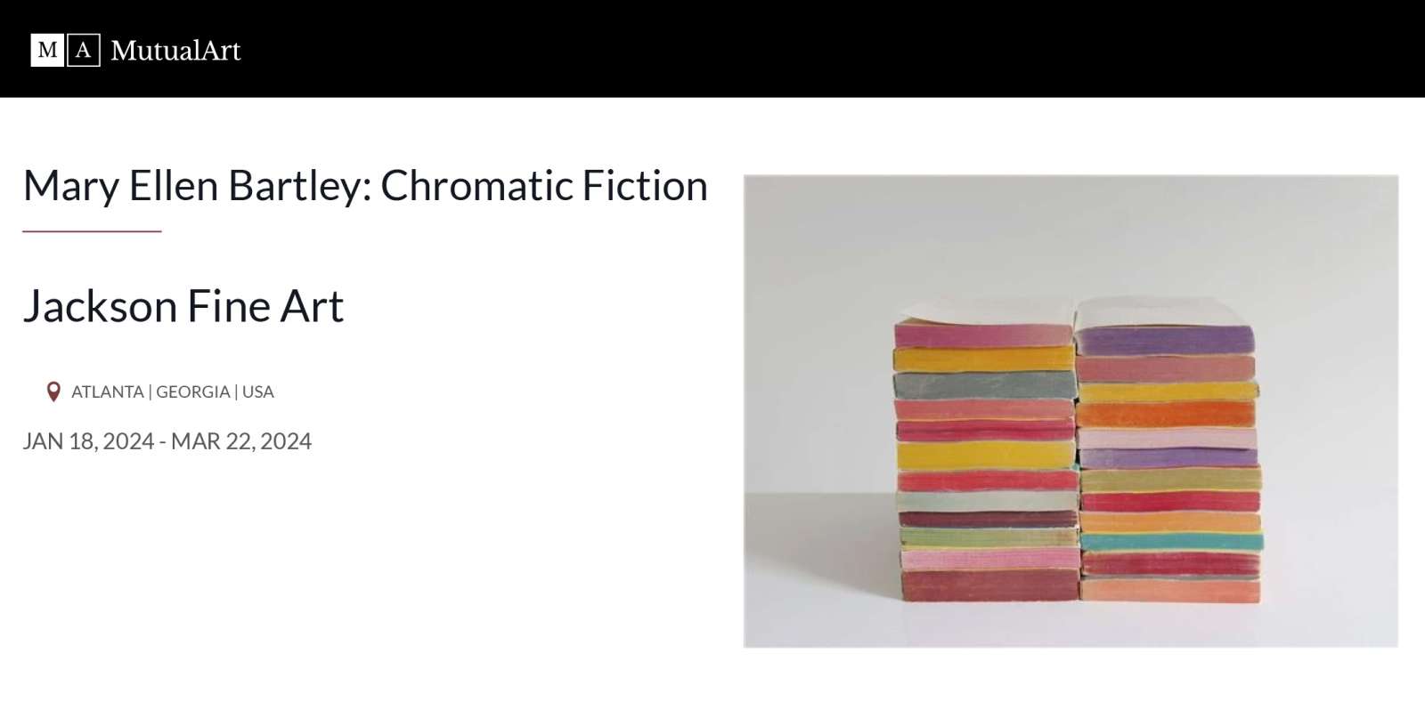 Mary Ellen Bartley: Chromatic Fiction