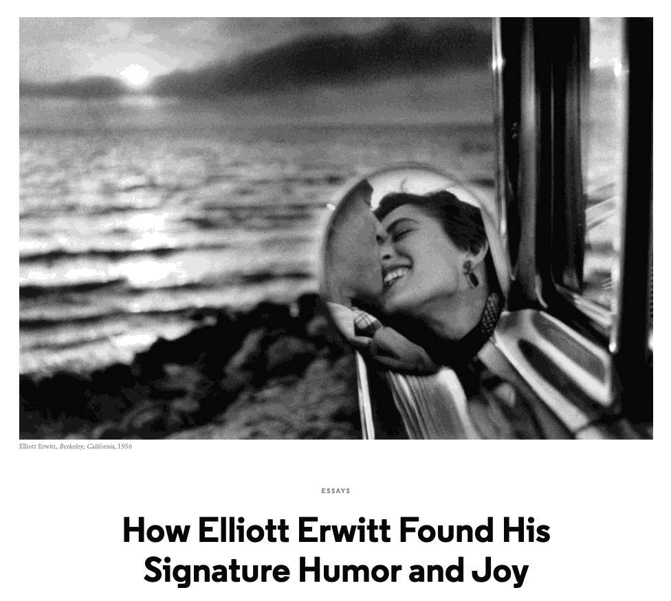 How Elliott Erwitt Found His Signature Humor and Joy