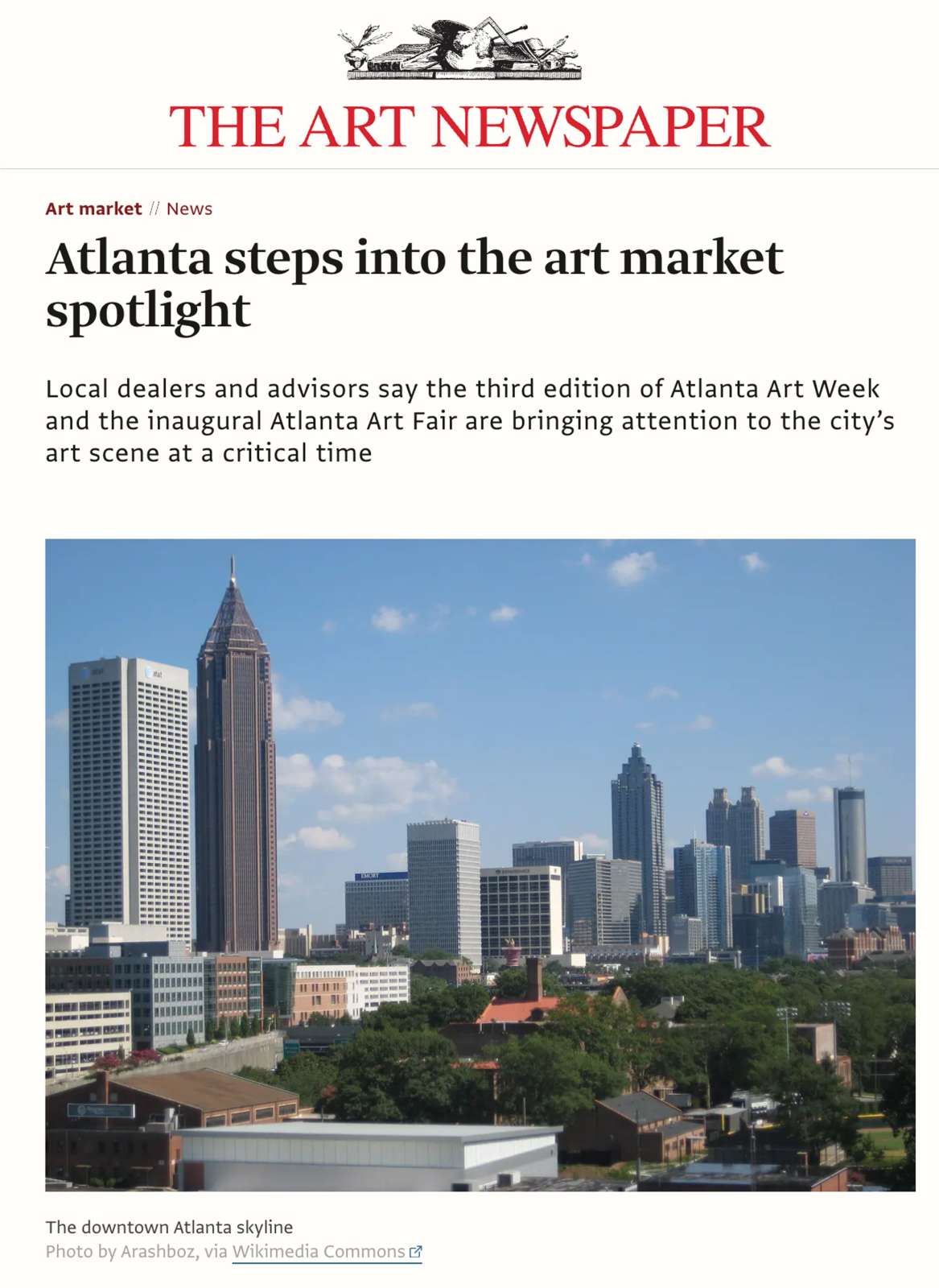 Atlanta steps into the art market spotlight