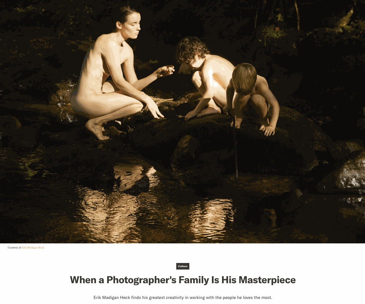 When a Photographer's Family Is His Masterpiece