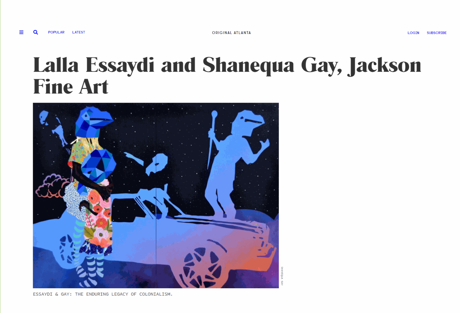 Lalla Essaydi and Shanequa Gay, Jackson Fine Art